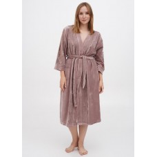 Халат Romeo Life 2XL,3XL,4XL  велюр 3599-01